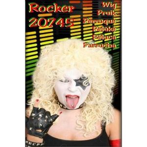 Carnavalspruik Pruik Rocker blond