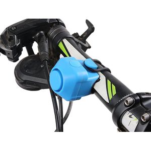 Ariko Elektronische fietsbel - fiets toeter - 130db - 5 geluiden - inclusief batterijen - Blauw