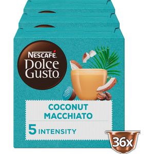 NESCAFÉ Dolce Gusto Coconut Macchiato capsules - vegan koffie - 36 koffiecups