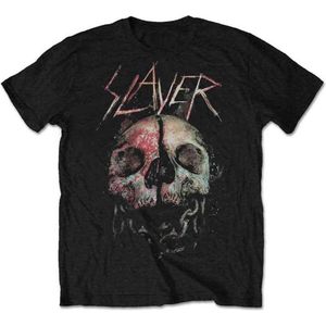 Slayer - Cleaved Skull heren unisex T-shirt zwart - M