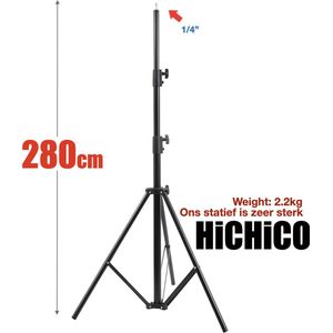 HiCHiCO YT-280 Studio Statief 280Cm - 280Cm 9ft Foto Heavy Duty Rack Video Studio Statief Grote Sterke Ondersteuning Staat Voor Fotografie Softbox Led Flash Spot Ring Lamp