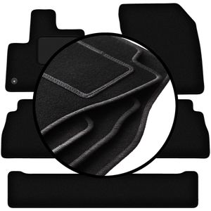 Complete set veloursmatten voor: Opel Combo E 7-zits (2018-)
