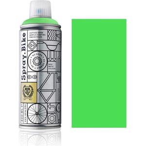 Spray.Bike Fluor Groene Fietsverf - Fluor Collection 400ml Fiets Verf - Poedercoating voor fiets frames, ontworpen voor zowel amateur- als professioneel gebruik