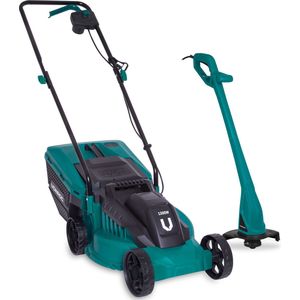 VONROC Grasmaaier 1300W 32cm maaibreedte - en Grastrimmer 300W – Ø230mm maaidiameter  - Complete set!