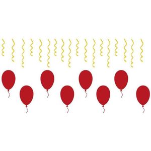 26 delige stickerset herbruikbaar serpentine & ballonnen | Rosami