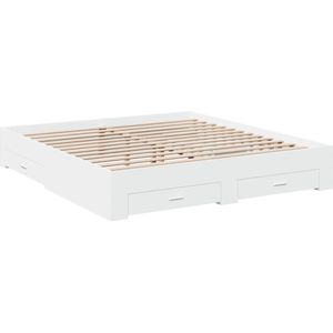 vidaXL-Bedframe-met-lades-bewerkt-hout-wit-200x200-cm