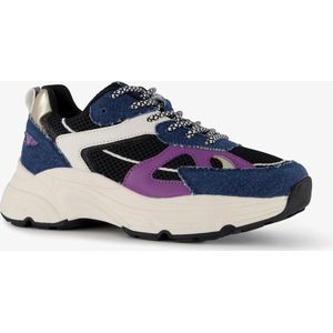 Blue Box dames dad sneakers denim - Blauw - Uitneembare zool - Maat 41