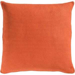 Heckett & Lane Wafel Kussensloop Katoen - copper orange 50x50cm