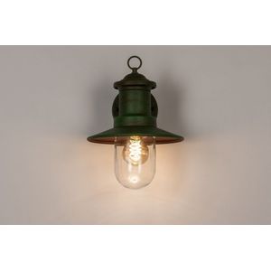 Lumidora Wandlamp 74241 - Voor buiten - NAPOLI - E27 - Groen - Metaal - Buitenlamp - IP44
