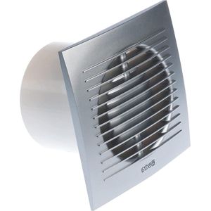 Badkamer Ventilator Timer Vochtsensor Ø 100mm Zilver Efficiënte Ventilatie Badkamer Keuken Toilet