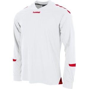 Hummel Fyn Voetbalshirt Lange Mouw Heren - Wit / Rood | Maat: XL