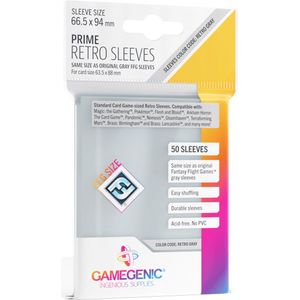 Game Genic - Sleeves Prime Retro - Beschermhoesjes- 50 stuks