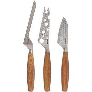 Boska Kaasmessenset Oslo+ - Voor elk type kaas - Non-stick - Europees eikenhout - RVS - Ergonomisch
