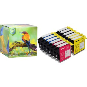 Ink Hero - 12 Pack - Inktcartridge / Alternatief voor de Brother LC980 DCP 145C 163C 165C 167C 195C 197C 365CN 373CW 375CW 377CW MFC 250C 255CW 290C 295CN 297C