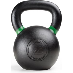 ZEUZ Kettlebell 24 KG – Gewichten voor Fitness & CrossFit - Conditie & Krachttraining – Gietijzer – Groen