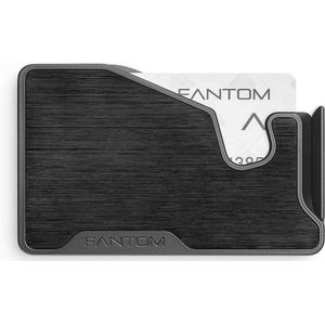 Fantom Wallet - FANTOM M - 7-13cc - RFID wallet - MagSafe compatibel - unisex - zwart aluminium (!!Let op accessoires los bijbestellen!!)