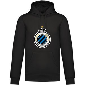 CLUB BRUGGE (logo voorkant) BLUVN GOAN (tekst achterkant) bedrukte hoodie maat large