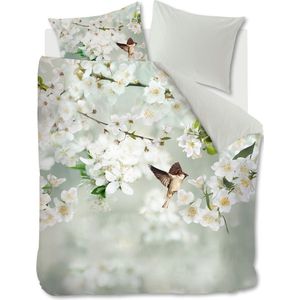 Ambiante Jasmin Scent dekbedovertrek - Tweepersoons - 200x200/220 - Grijsgroen