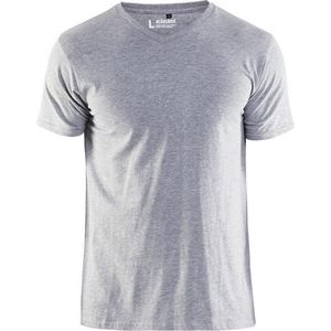 Blaklader T-Shirt, V-hals 3360-1059 - Grijs Mêlee - XS