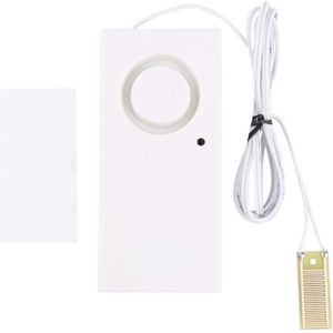 Waterlekkagealarm - 1 meter lange kabel met sensor - waterlekkage alarmsysteem 120 dB - water overloop sensor .