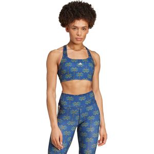 adidas Performance adidas x FARM Rio Medium-Support Beha - Dames - Blauw- XL C-D