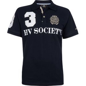 HV Society Heren Poloshirt Navy Favouritas MF - XS