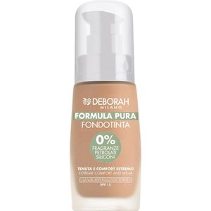 Deborah Milano Formula Pura Foundation - 3.2 Hazelnut - Medium dekking & Parfum Vrij - Make-up voor gevoelige huid - 30ml