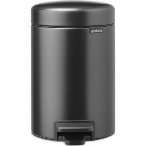 Brabantia NewIcon Prullenbak - 3 liter - Confident Grey