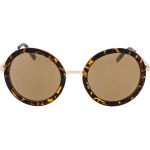 Icon Eyewear Zonnebril ROSE - Tortoise montuur - Goud spiegelende glazen