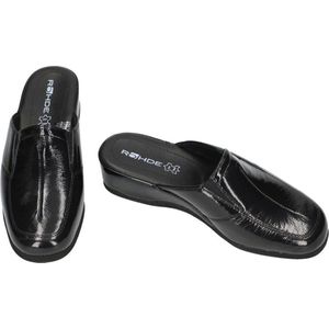 Rohde -Dames - zwart - pantoffels - maat 41