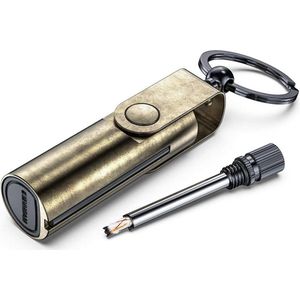 Premium Waterdichte permanente match aansteker met sleutelhanger - outdoor survival gear