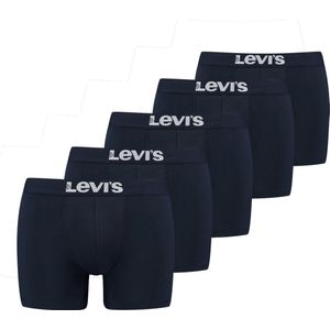 Levis Heren Boxershorts SOLID BASIC BOXER 5 Pack 1 Pack Blauw
