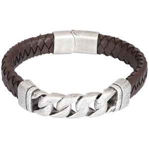 iXXXi-Men-Albert-Bruin-Heren-Armband (sieraad)-20cm