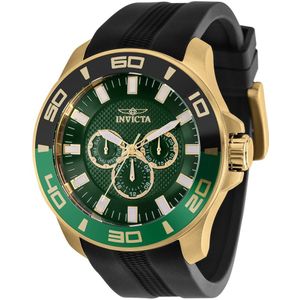 Invicta Pro Diver 35743 Heren Horloge - Waterdicht - Analoog - Quartz Uurwerk - Roestvrij Staal met groene Wijzerplaat - 50mm