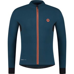 Rogelli Distance Fietsshirt - Lange Mouwen - Heren - Blauw, Oranje - Maat S