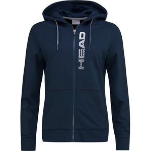 Head Club Greta Full Zip Hoody - Sporttruien - Dark Blue/White - Vrouwen