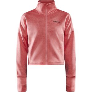 Craft - ADV Charge Sweat Jacket W - Kort - Trainingsjacket - Dames - Roze - Maat M