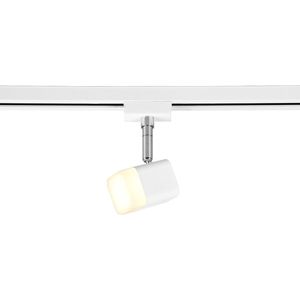 LED Railverlichting - Track Spot - Torna Dual Ribon - 2 Fase - 3.5W - Warm Wit 3000K - Dimbaar - Rechthoek - Mat Wit - Aluminium