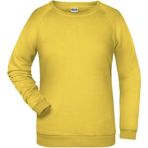 James And Nicholson Dames/dames Basic Sweatshirt (Geel)