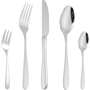 Goodivery ® 60-delige Bestekset voor 12 Personen - Roestvrij Staal, Elegant en Vaatwasserbestendig
