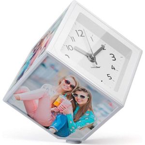 Balvi foto kubus draaiend met klok voor 10 x 10 cm