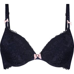 Hunkemöller Dames Lingerie Voorgevormde push-up beugel bh Maya - Blauw - maat D70