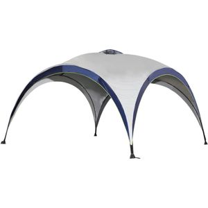 Nancy's Ramsey Partytent - Tuinpaviljoen - Paviljoen - Zonwering - Weerbestendig - Polyester - Crème - Wit - Blauw 4 x 4 x 2.5 m