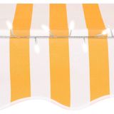 vidaXL-Luifel-handmatig-uitschuifbaar-met-LED-150-cm-wit-en-oranje