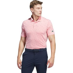 adidas Performance Ultimate365 Allover Print Poloshirt - Heren - Roze- XL