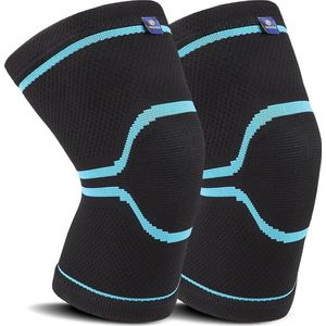 Compressie kniebrace set van 2 voor mannen en dames - meniscusscheuren artritis gewrichtspijn ACL MCL - peesontsteking sports blessures