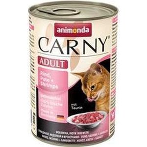 Animonda Carny Adult - Rund met Kalkoen en Garnaal - 6 x 400 g