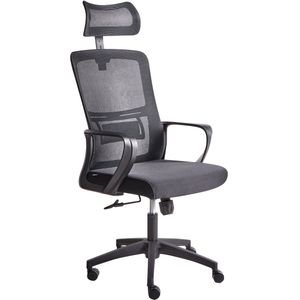 MONARCH - Bureaustoel - Zwart - Stof
