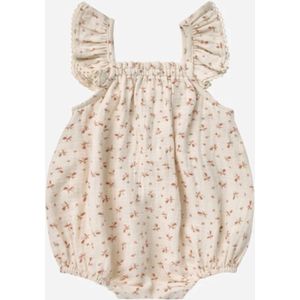 Quincy Mae - Bonnie romper - Clay Ditsy - bodysuit - 18-24m