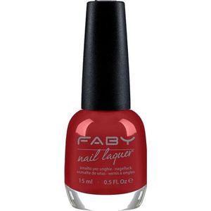 Faby Nagellak Whisky, Mr. Brown? Dames 15 Ml Vegan Rood